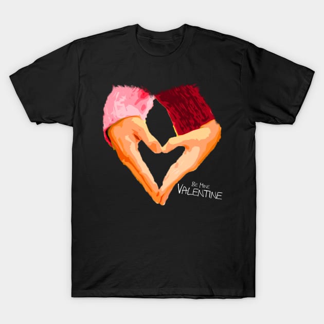 Be Mine Valentine T-Shirt by Abiarsa